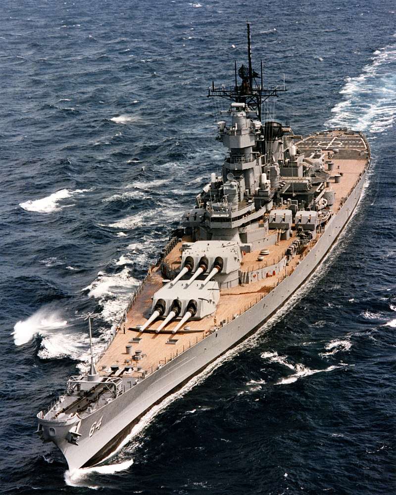 USS Wisconsin in the 1980s.
