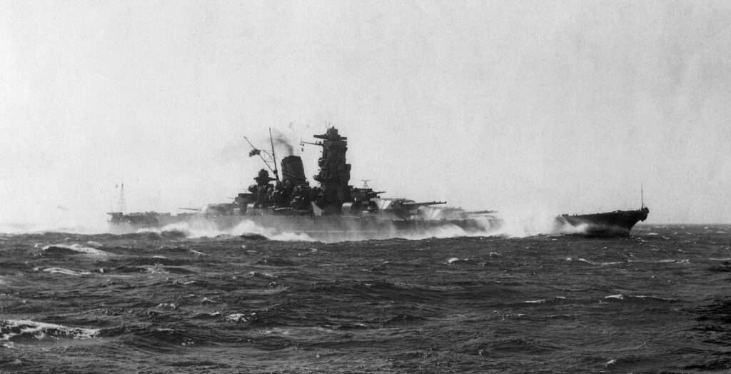 Yamato sea trials. 