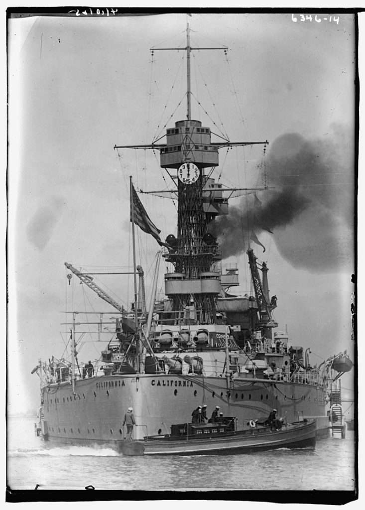 A view of the ships stern in 1924. 