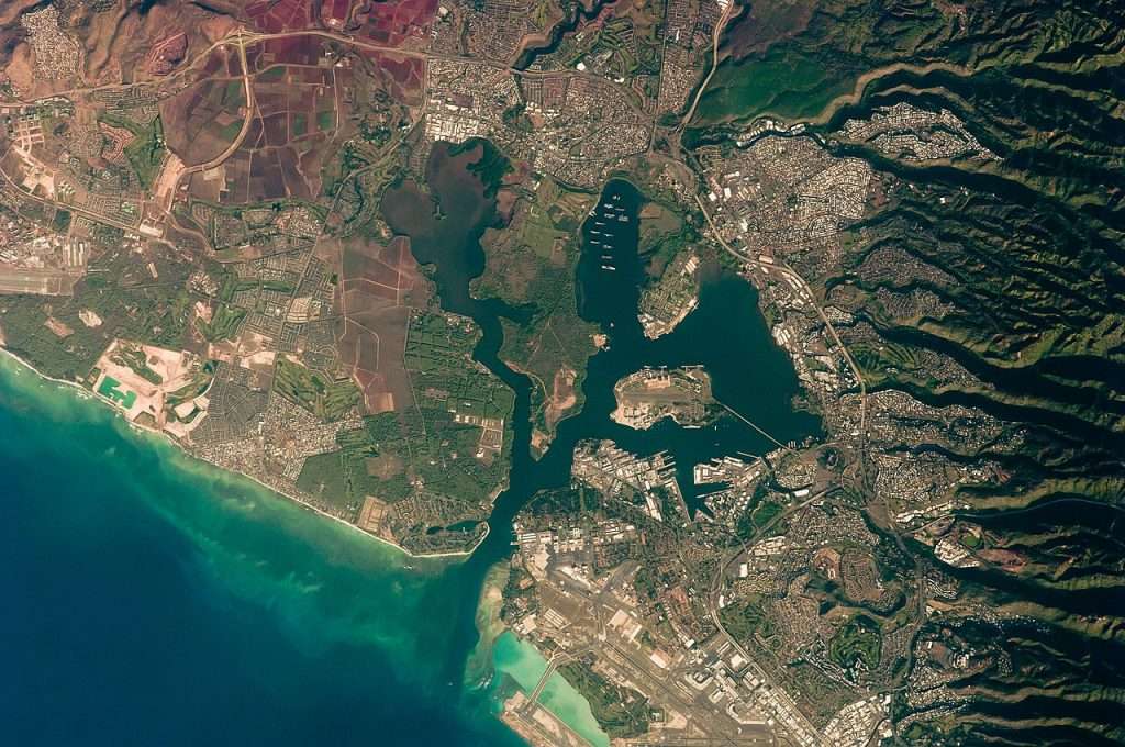 Southern Coast of Oahu, Hawaiian Islands, including Pearl Harbor.