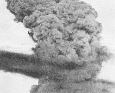 The smoke cloud from the Halifax Explosion.