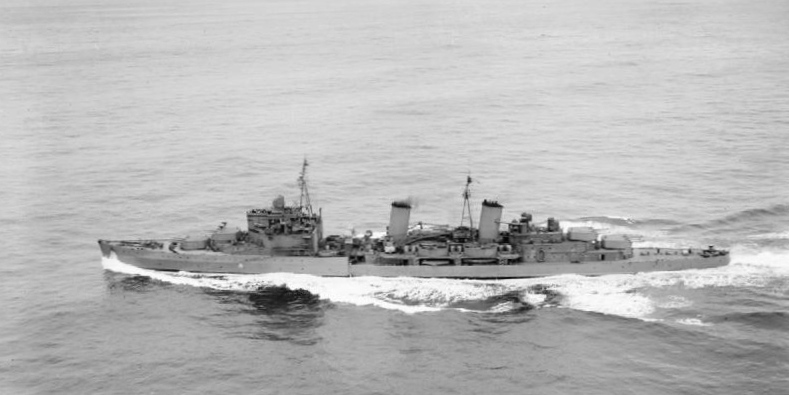 HMS Edinburgh in Scapa Flow, October 1941. 