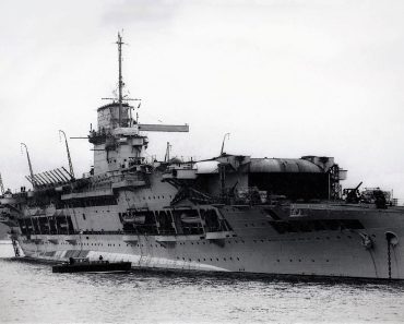 The aircraft carrier HMS Glorious.