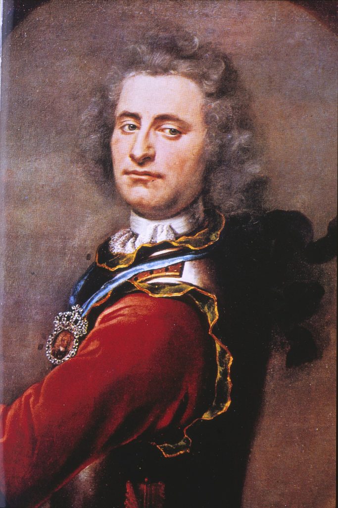 A portrait of Peter Tordenskjold. 