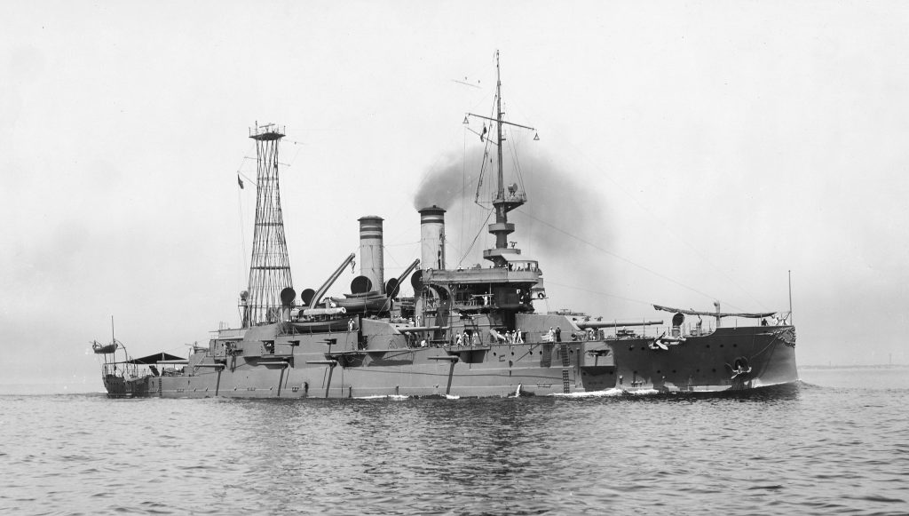 USS Mississippi pictured in 1909. 