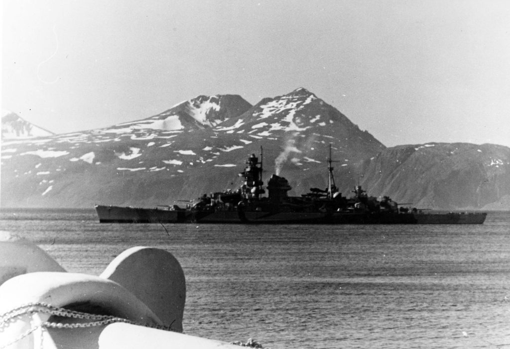 Admiral Hipper pictured in Norway. 