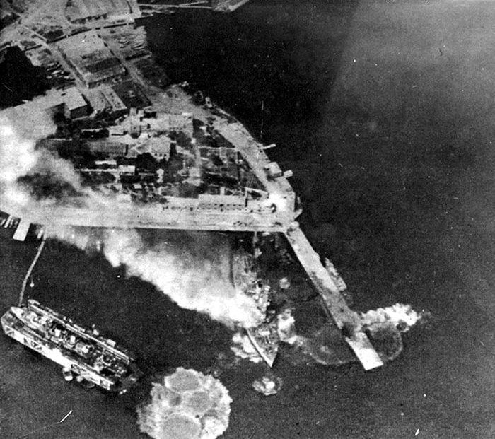 Kilkis during bombing. 