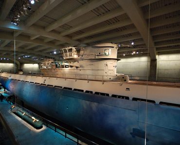 U-505 where she now lives in the Museum of Science and Industry, Chicago.